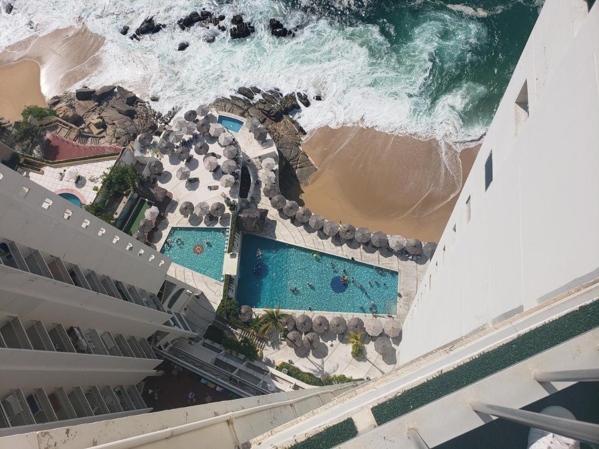 Hotel Torres Gemelas Vista Al Mar A Pie De Playa Acapulco Esterno foto