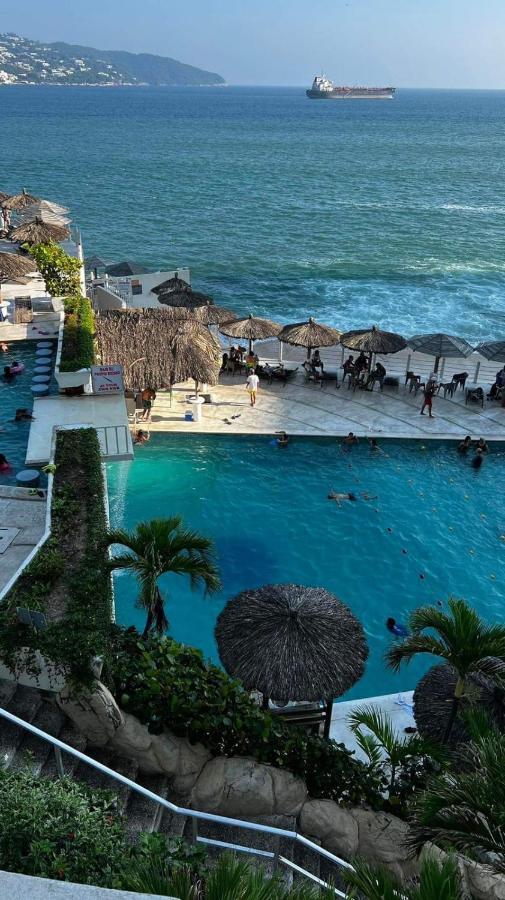 Hotel Torres Gemelas Vista Al Mar A Pie De Playa Acapulco Esterno foto